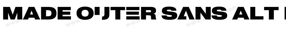 MADE Outer Sans Alt Black PERSONAL USE字体转换